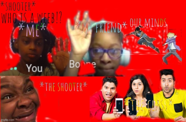 school shootings be like | image tagged in school shootings be like | made w/ Imgflip meme maker