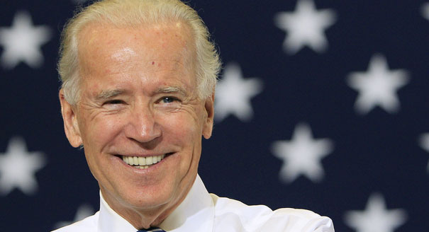 Joe Biden, patriot with a smile Blank Meme Template