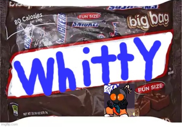 Whitty fun size (fun sized Whitty) | image tagged in fun size,whitty,fun sized whitty,friday night funkin,memes | made w/ Imgflip meme maker