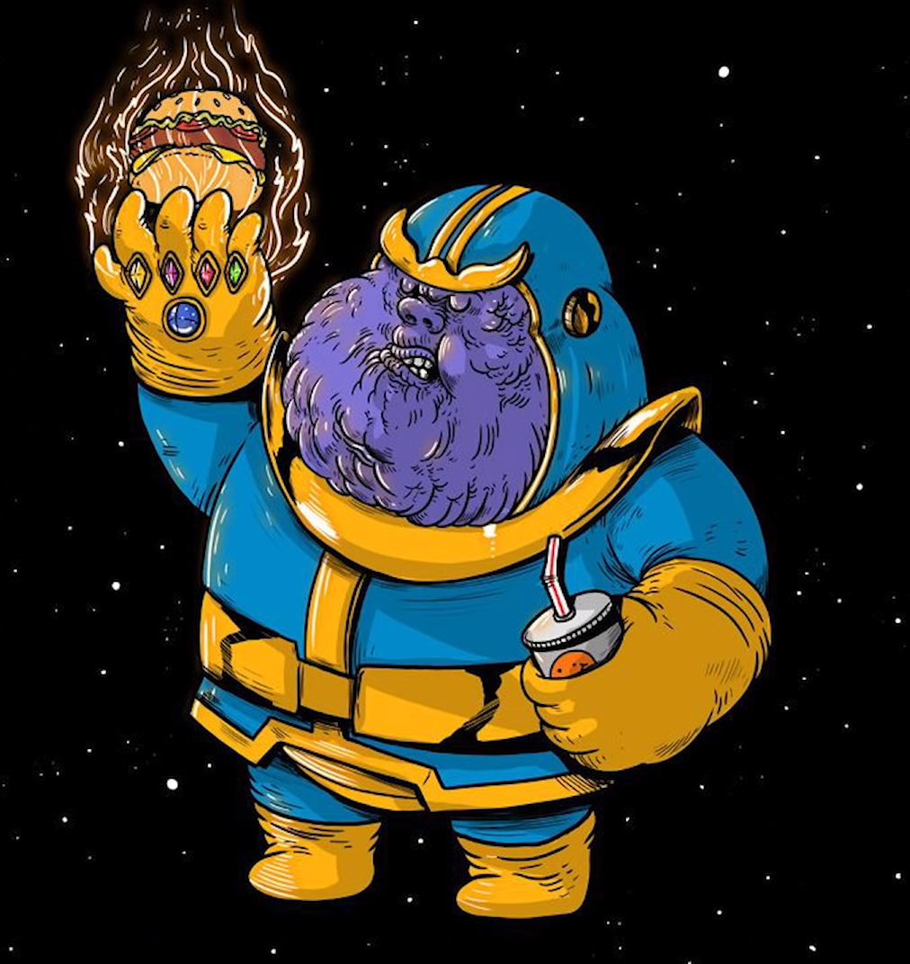 High Quality Fat Thanos Blank Meme Template