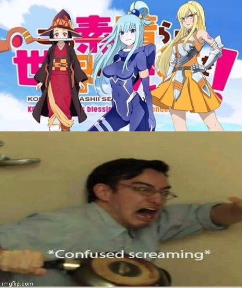 *visible confusion* | image tagged in confused screaming,anime,anime meme | made w/ Imgflip meme maker