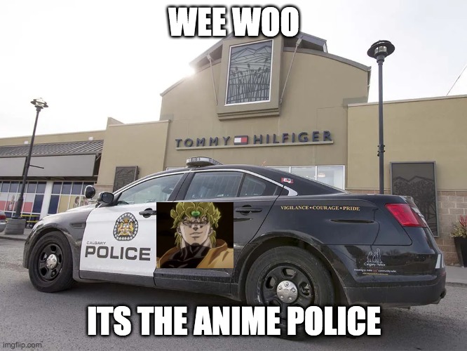 literally the anime police | WEE WOO; ITS THE ANIME POLICE | made w/ Imgflip meme maker