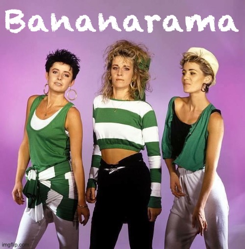 Big 80s energy | Bananarama | image tagged in bananarama,pop music,80s music,80s,1980s,1980's | made w/ Imgflip meme maker