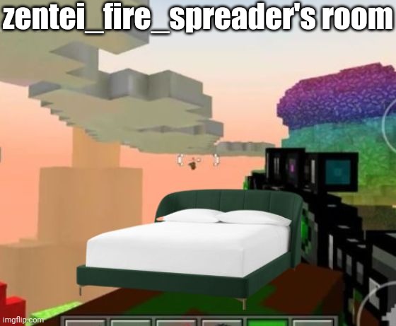 PG3D themed hotel room | zentei_fire_spreader's room | image tagged in pg3d themed hotel room | made w/ Imgflip meme maker