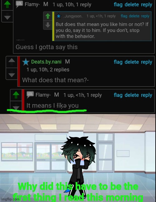 Why did this have to be the first thing I read this morning | made w/ Imgflip meme maker