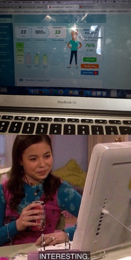 image tagged in icarly interesting | made w/ Imgflip meme maker