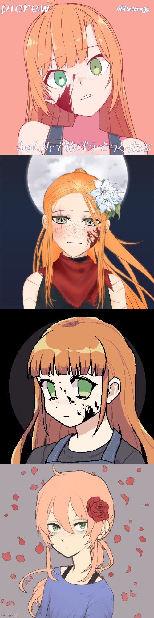 Same oc- different picrew’s | made w/ Imgflip meme maker