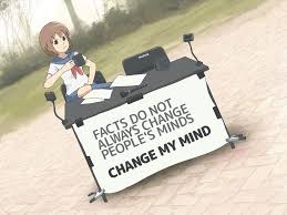 anime change my mind Blank Meme Template