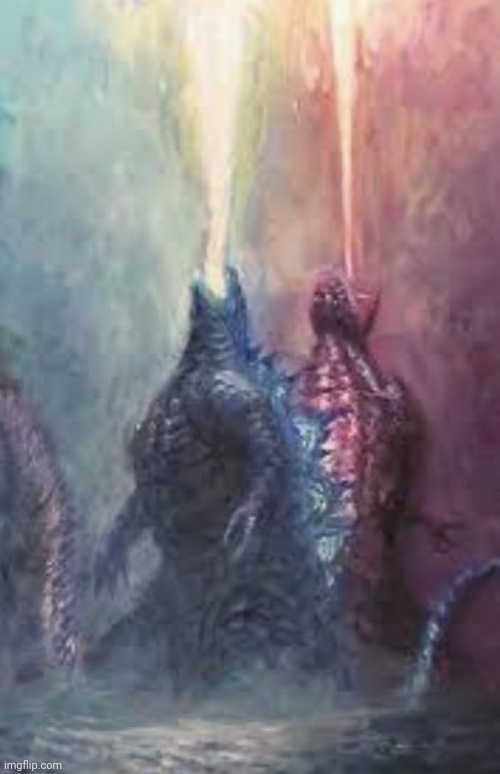 image tagged in legendary godzilla vs shin godzilla | made w/ Imgflip meme maker