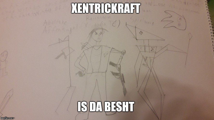 Der Prototype Xentrickraft | image tagged in xentrickraft,prototype | made w/ Imgflip meme maker