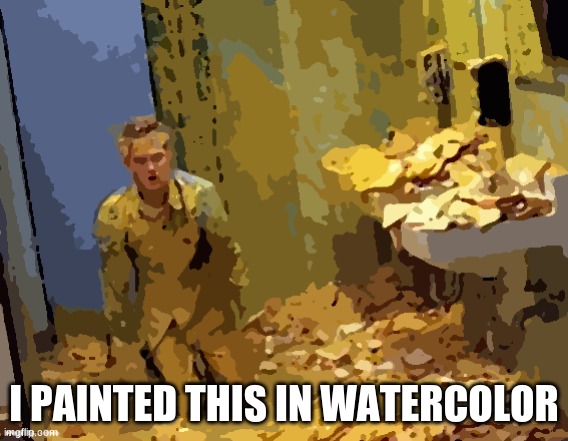 Mustard |  I PAINTED THIS IN WATERCOLOR | image tagged in mustard | made w/ Imgflip meme maker