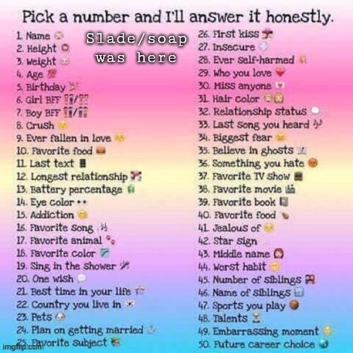 I'm bored just ask a couple | Slade/soap was here | made w/ Imgflip meme maker