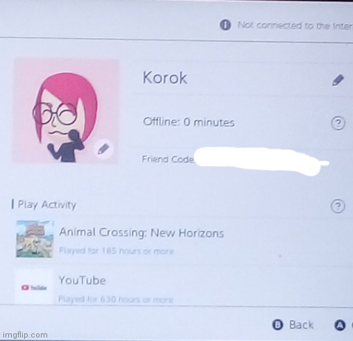 Switch profile reveal cuz why not (might do friend code later) | made w/ Imgflip meme maker