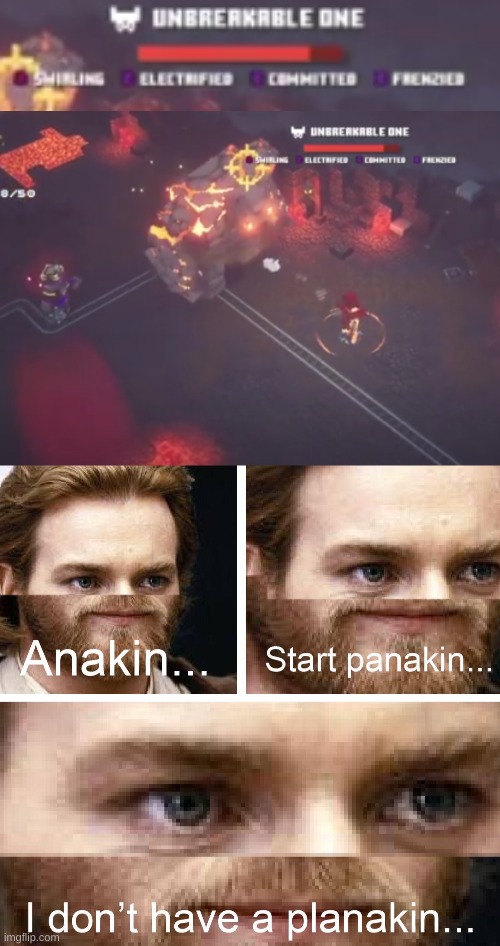 nice little dungeons meme for yall | image tagged in anakin i don't have a planakin,minecraft memes | made w/ Imgflip meme maker
