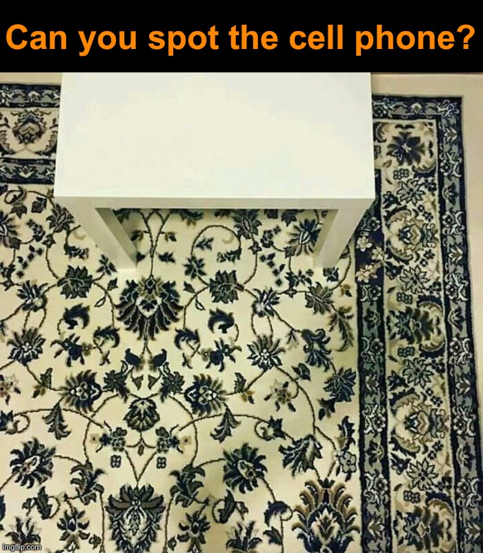 Find the Phone |  Can you spot the cell phone? | image tagged in memes,hidden | made w/ Imgflip meme maker