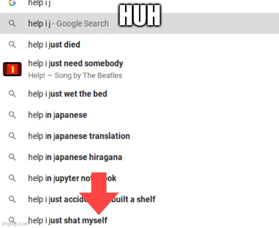 Help | HUH | image tagged in google search | made w/ Imgflip meme maker