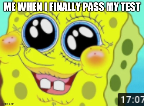 lmao | ME WHEN I FINALLY PASS MY TEST | image tagged in funny | made w/ Imgflip meme maker