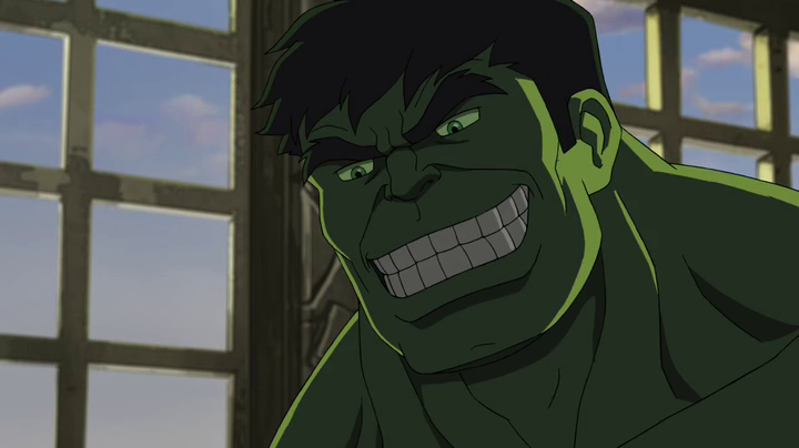 Hulk with a smile on his face Blank Meme Template