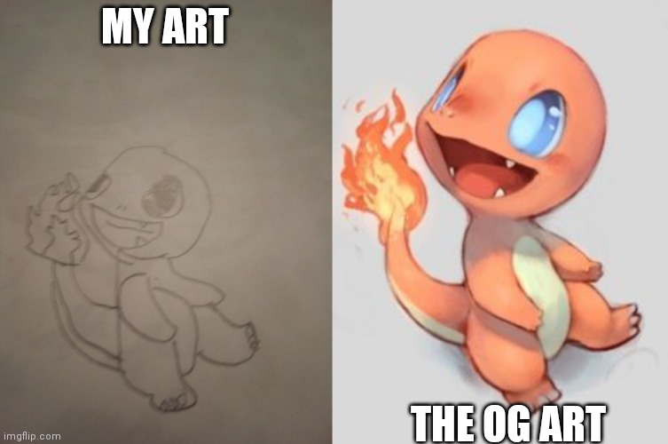 The art for the contest with le_potato | MY ART; THE OG ART | made w/ Imgflip meme maker