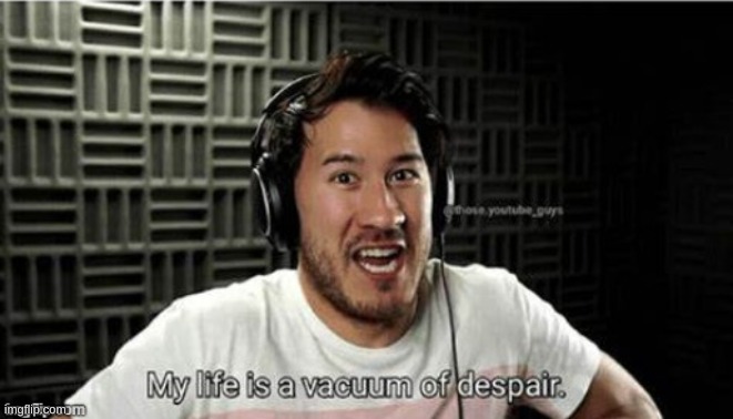 My life is a vacuum of despair | image tagged in my life is a vacuum of despair | made w/ Imgflip meme maker