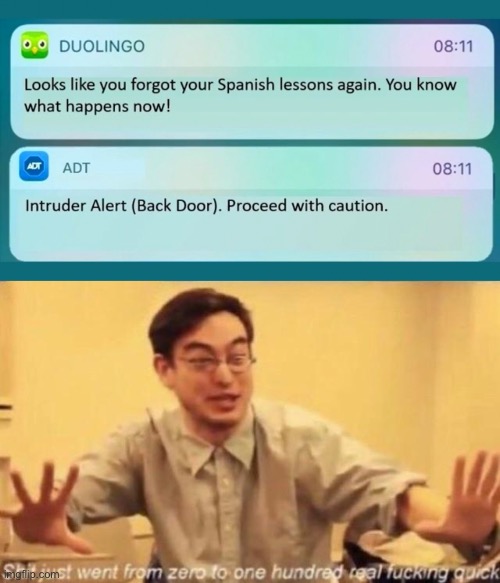 uh oh | image tagged in memes,funny,duolingo | made w/ Imgflip meme maker