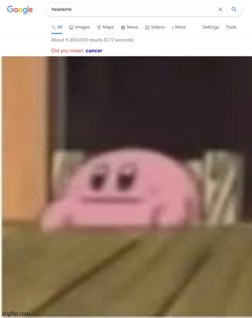 Oh no... | image tagged in kirby | made w/ Imgflip meme maker