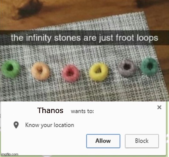 haha froot loops go brr | image tagged in thanos,repost,froot loops,cereal,memes,funny | made w/ Imgflip meme maker