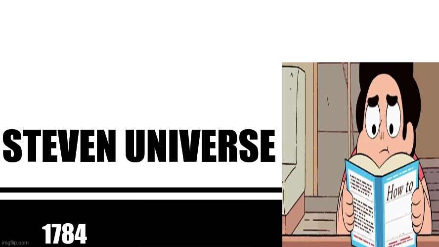 Steven Universe SSBU Character Card | STEVEN UNIVERSE; 1784 | image tagged in smash bros ultimate character card,steven universe | made w/ Imgflip meme maker