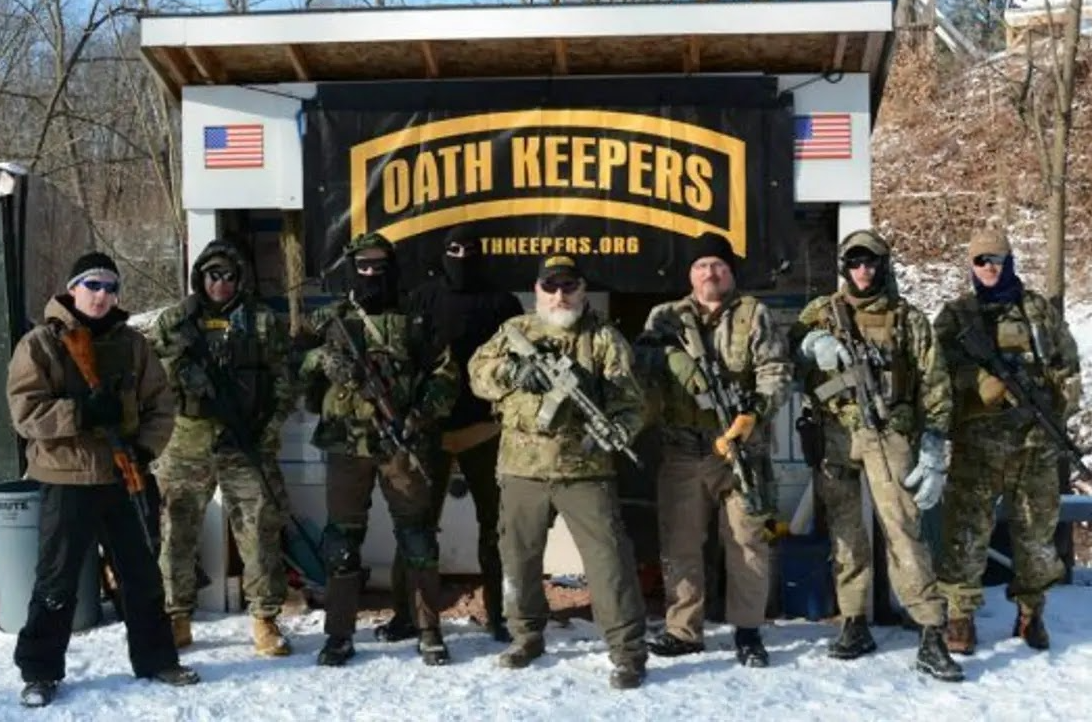 Oath Keepers looking tough Blank Meme Template