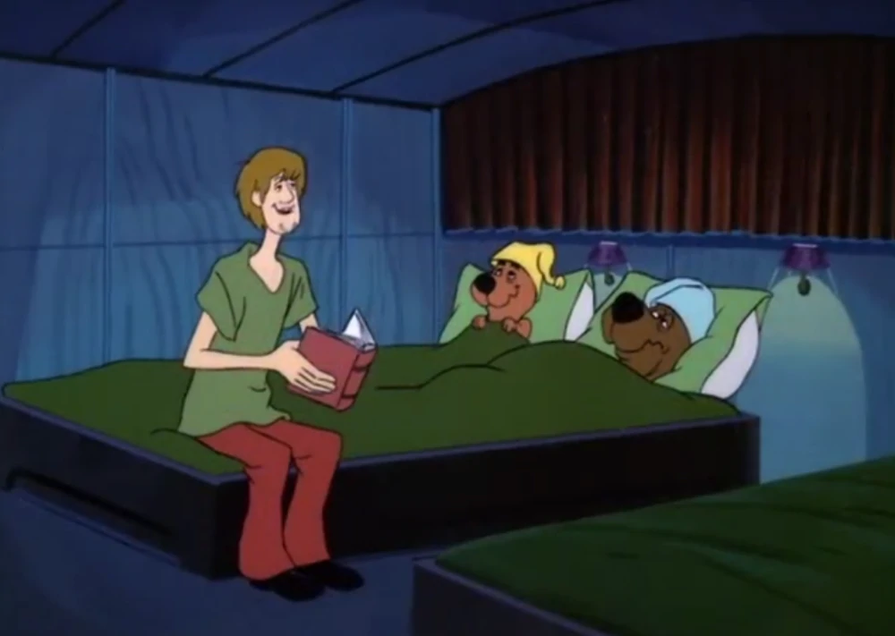 In Which Shaggy Reads A Book With Mixed Reception Blank Meme Template
