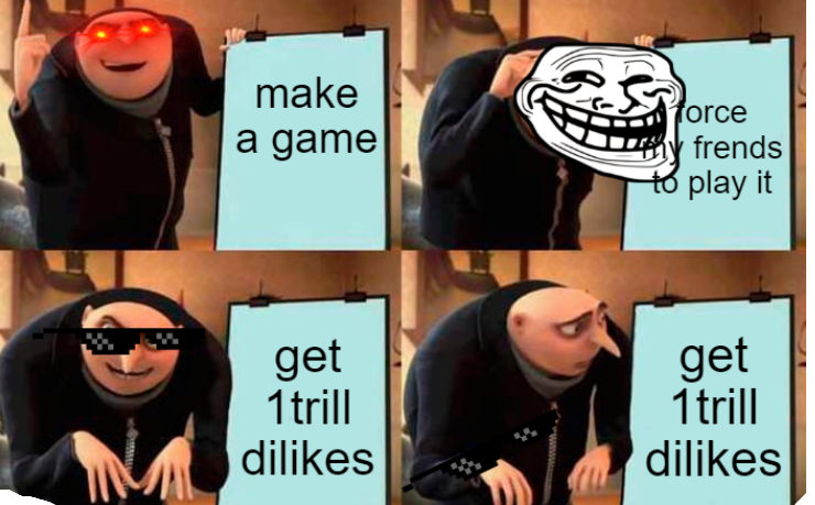 gru's amazing game plan Blank Meme Template