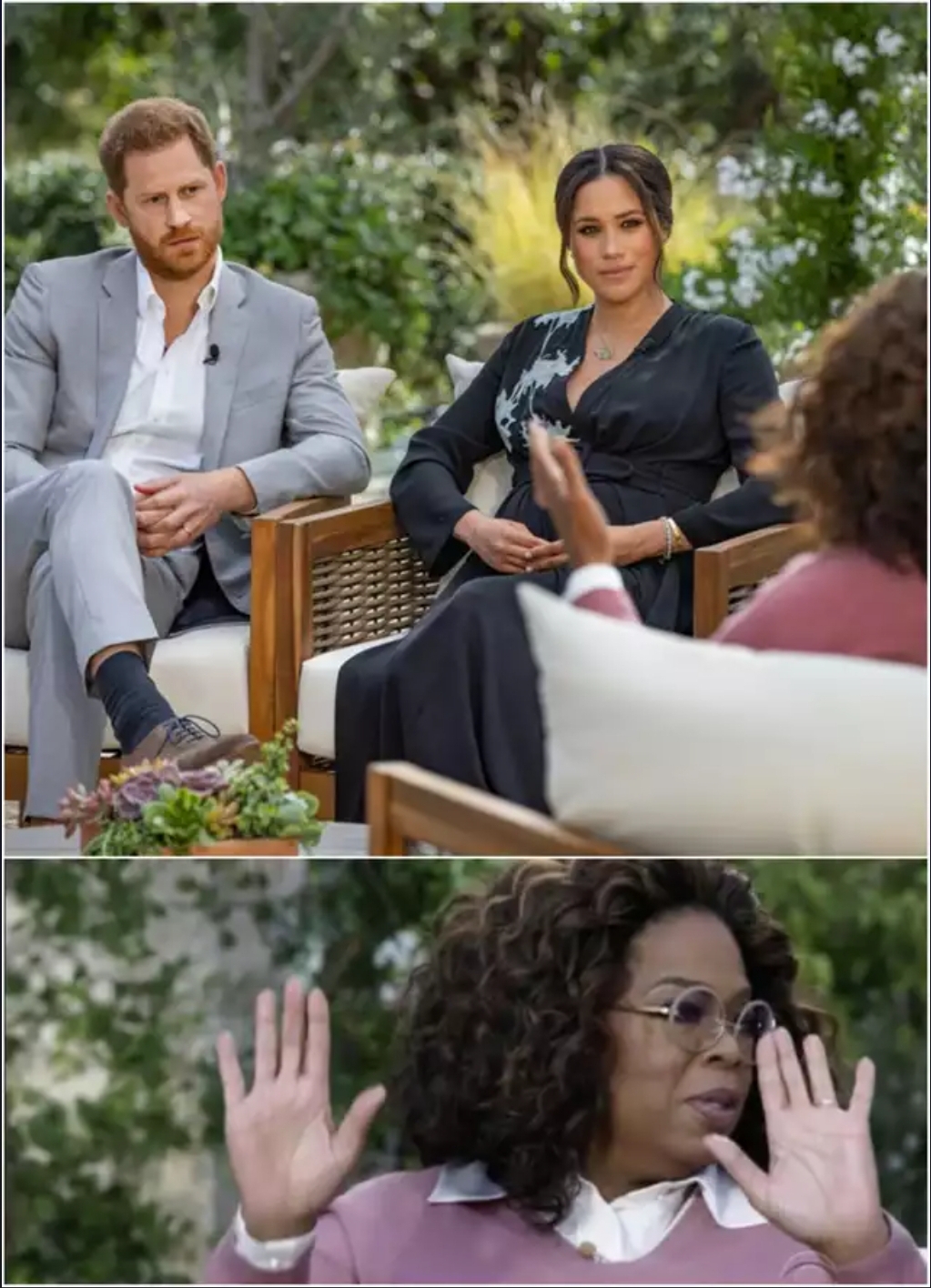 High Quality Harry Megan Oprah Blank Meme Template