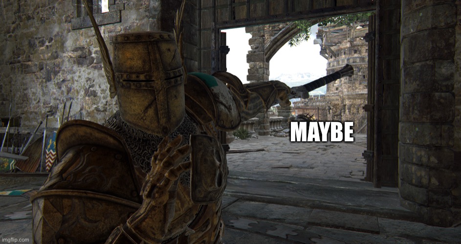 Daubeny pointing | MAYBE | image tagged in daubeny pointing | made w/ Imgflip meme maker