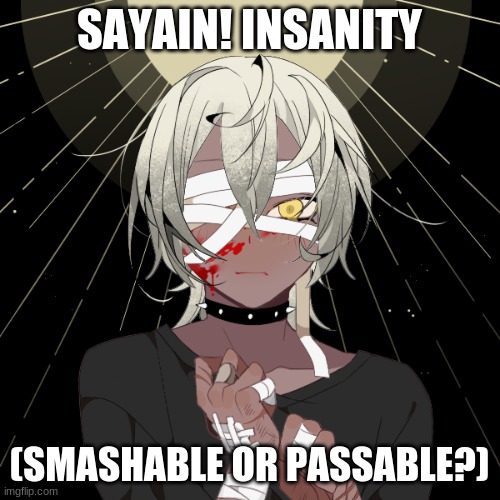 SAYAIN! INSANITY (SMASHABLE OR PASSABLE?) | made w/ Imgflip meme maker