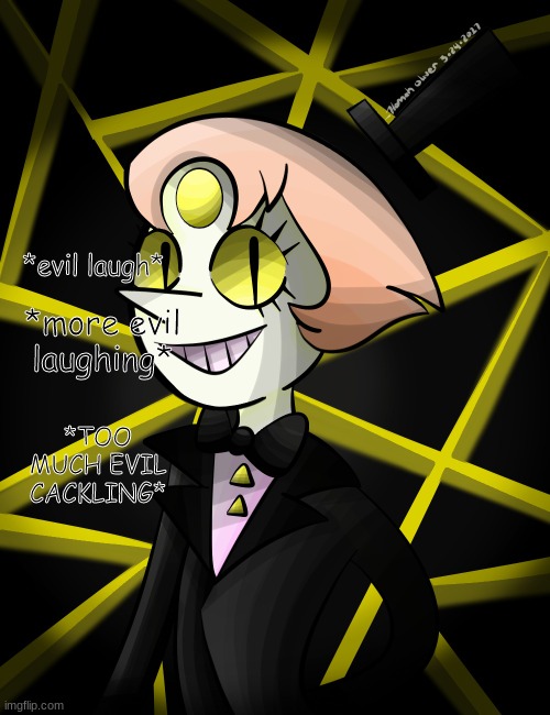 Pearl Cipher | *evil laugh*; *more evil laughing*; *TOO MUCH EVIL CACKLING* | image tagged in pearl cipher | made w/ Imgflip meme maker