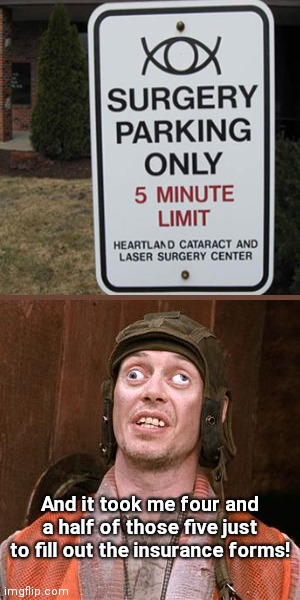 Impatient Parking Sign Blank Meme Template