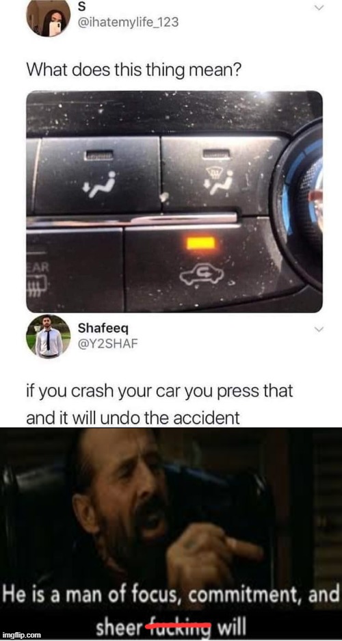 The what? Undo the accident? | made w/ Imgflip meme maker