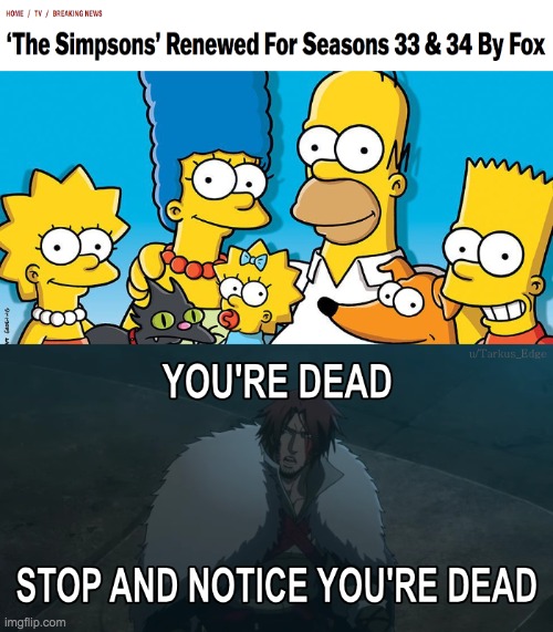 Still Going | image tagged in tv,simpsons,castlevania | made w/ Imgflip meme maker