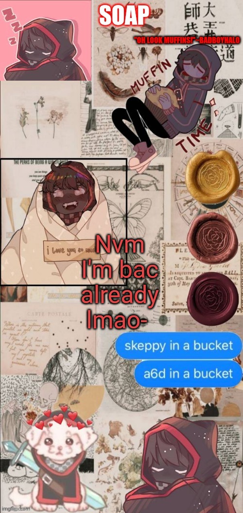 Thanks yachi! | Nvm I'm bac already lmao- | image tagged in thanks yachi | made w/ Imgflip meme maker