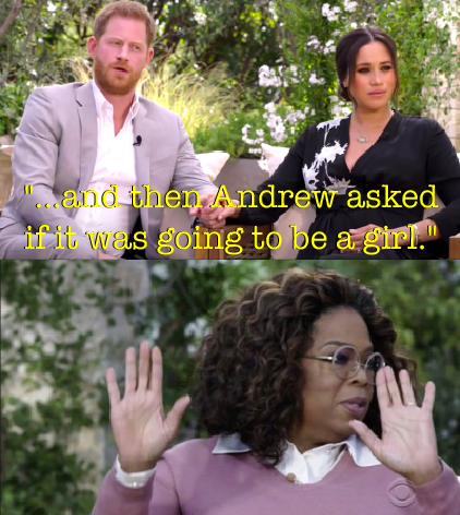 Harry And Meghan Shock Oprah Blank Meme Template