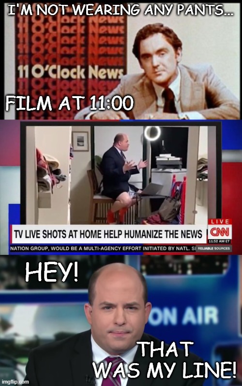 "The Kentucky Fried Movie", Comedy or Prophecy? | HEY! THAT WAS MY LINE! | image tagged in kentucky fried movie,cnn,brian stelter | made w/ Imgflip meme maker