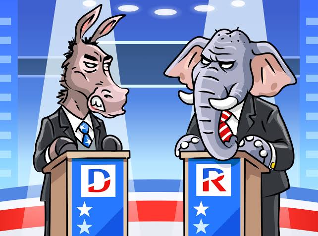 Donkey vs. Elephant Blank Meme Template
