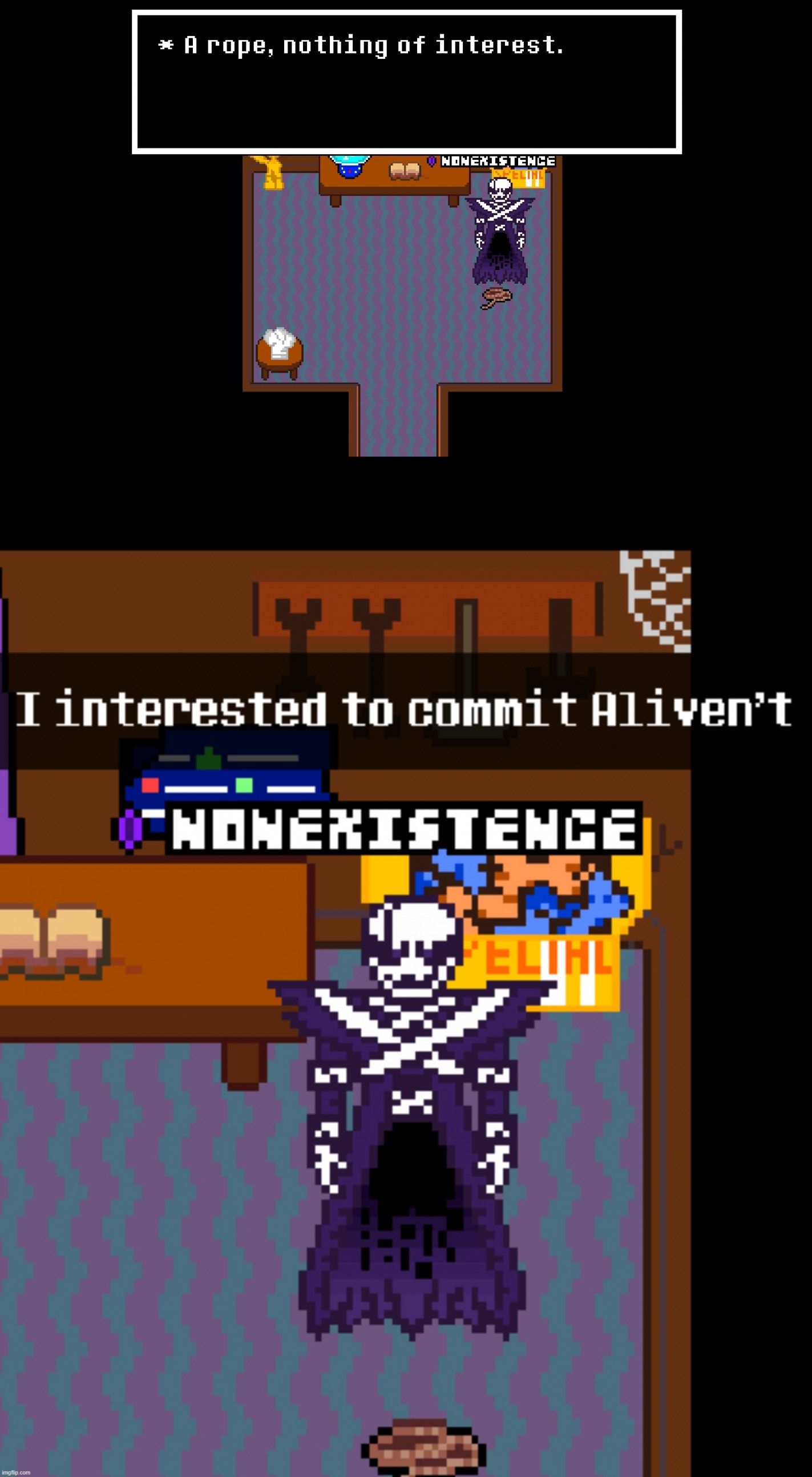 X-Gaster commit aliven’t Blank Meme Template