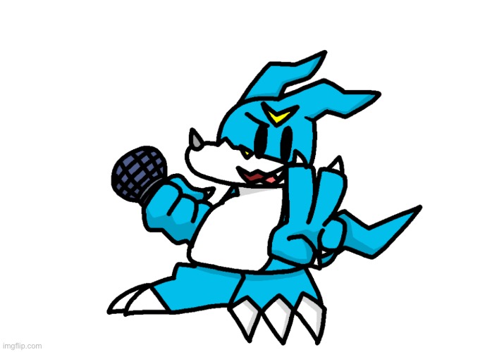 Friday Night Veemon | image tagged in friday night veemon | made w/ Imgflip meme maker