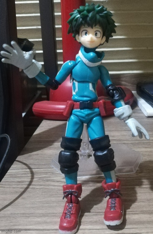 My action figure of Izuku Midoriya | image tagged in my hero academia | made w/ Imgflip meme maker