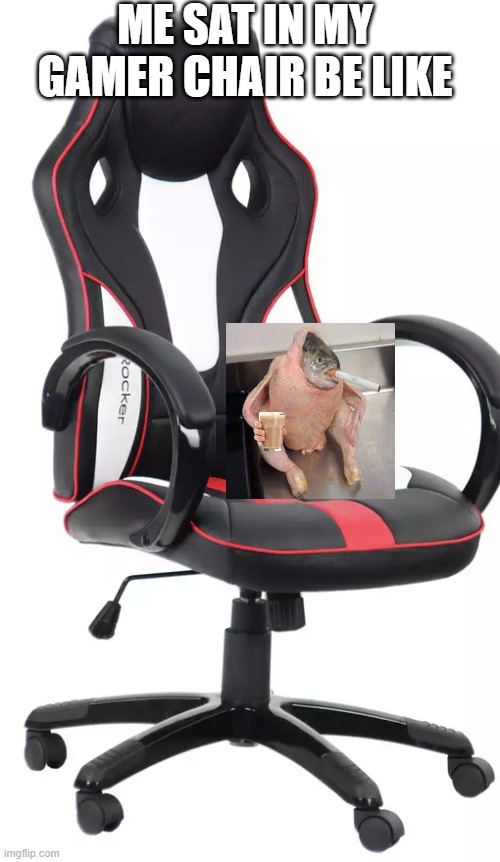 gamer memes | ME SAT IN MY GAMER CHAIR BE LIKE | image tagged in memes | made w/ Imgflip meme maker