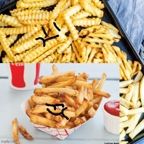 french fries and the gang | made w/ Imgflip meme maker