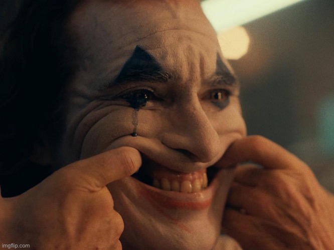 Joaquin Phoenix Joker Smiling | image tagged in joaquin phoenix joker smiling | made w/ Imgflip meme maker