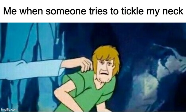 hello there | Me when someone tries to tickle my neck | image tagged in scooby doo,lol,tickle,reeeeeeeeeeeeeeeeeeeeee,memes | made w/ Imgflip meme maker