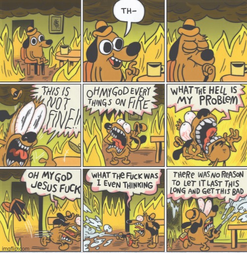 My new template :D | image tagged in this is not fine full comic | made w/ Imgflip meme maker